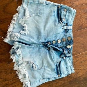 Altar’d State Denim- Washed Shorts, Size 24
